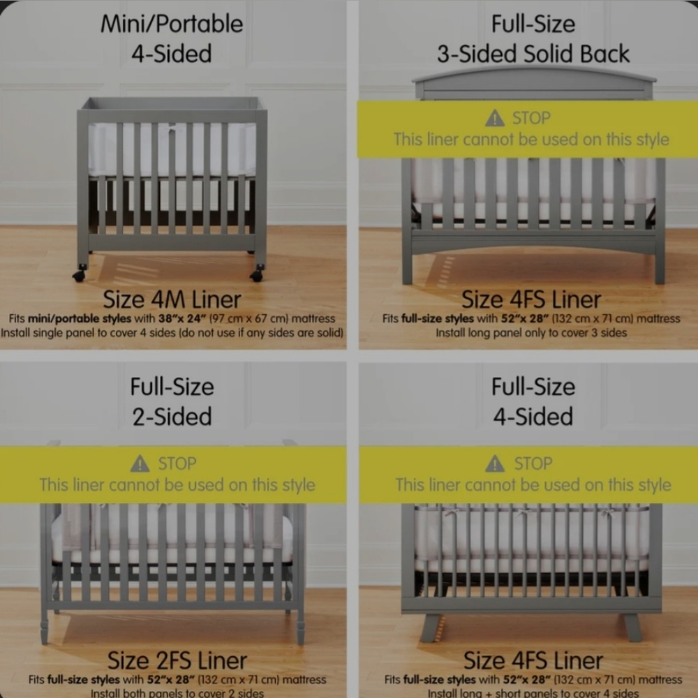 Breathable Baby Breathable Mesh Crib Liner - Picture 5 of 11